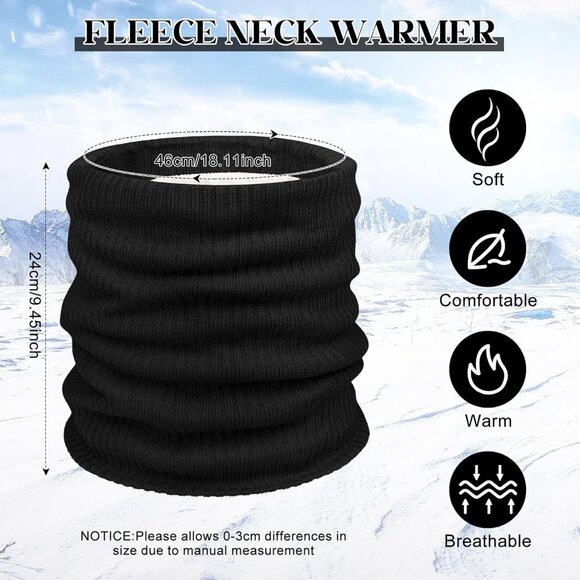 All-Occasion Winter Infinity Scarf - Fleece-Lined Neck Warmer for Easy Gifting - Picture 4 of 6